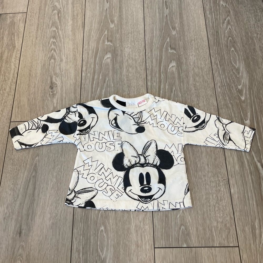 Zara Baby Disney Long Sleeve Top 3-6 months NWT